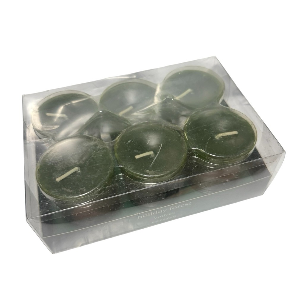 Retired Pier 1 Holiday Forest votives tea light candles set Christmas Holiday - Picture 2 of 7